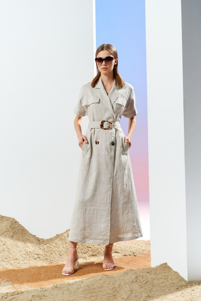 Платье Prestige 3890 серый - фото 3