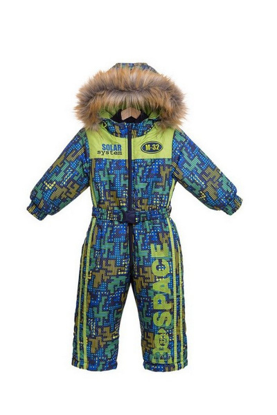 Зимний комбинезон на утеплителе Shelter Optimum с меховой отделкой Bell Bimbo 183167 набивка/желтый - фото 1