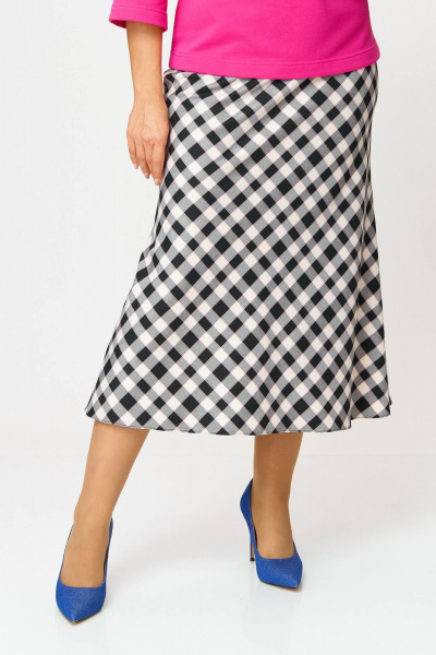 Юбка Anastasia 1279 черно-белый - фото 4