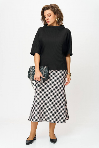 Юбка Anastasia 1279 черно-белый - фото 2