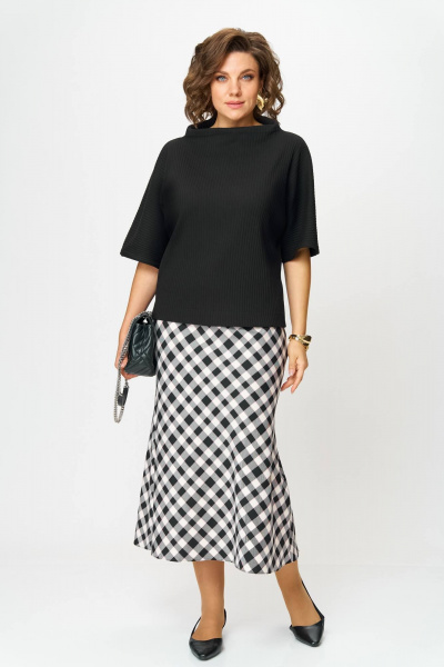 Юбка Anastasia 1279 черно-белый - фото 1