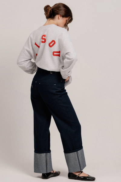 Джемпер JRSy 2623 меланж светло серый - фото 2