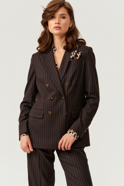 Жакет Панда 102730 коричневый - фото 1