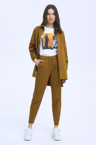 Брюки LaVeLa L20198 рыжий - фото 1