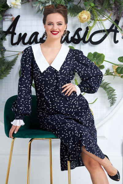 Платье Anastasia 565 т.синий - фото 10