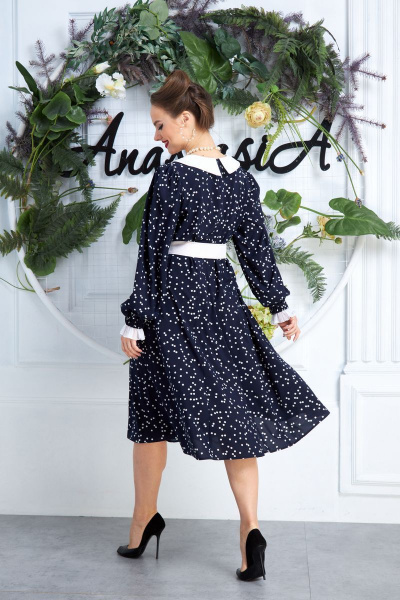 Платье Anastasia 565 т.синий - фото 8