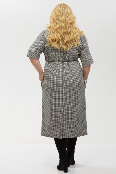 Платье Your size 2264 черно-белый - фото 5