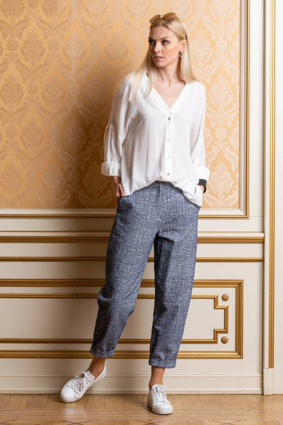 Брюки Achosa 501 синий - фото 1