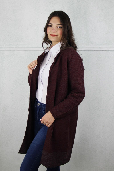 Жакет Полесье С2313-20 0С8601-Д43 158,164 шифер+шифер+т.бордо - фото 2