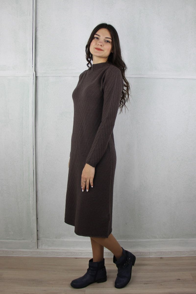 Платье расширенное книзу из шерсти с реглан рукавом Полесье С4634-20 0С8602-Д43 164 перчинка - фото 4