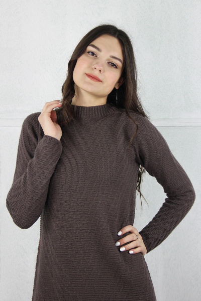 Платье расширенное книзу из шерсти с реглан рукавом Полесье С4634-20 0С8602-Д43 164 перчинка - фото 3