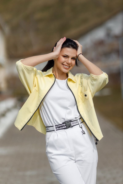 Бомбер YFS 6613 лимонный - фото 1