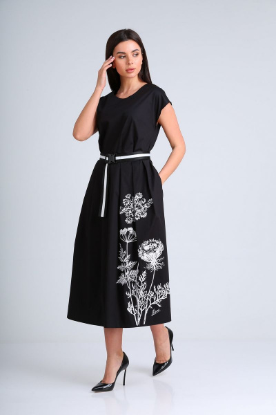 Платье Диомант 1665 черный - фото 4