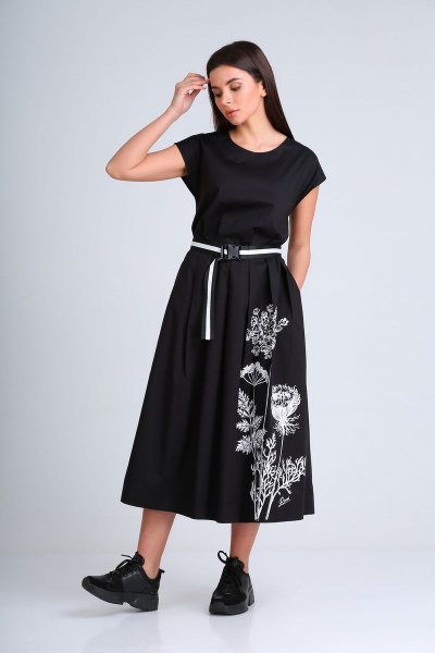 Платье Диомант 1665 черный - фото 1