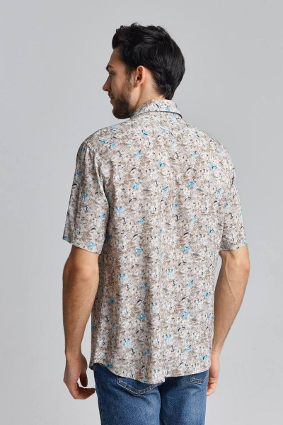 Рубашка Nadex 01-018222/513_182-188 бежевый - фото 3