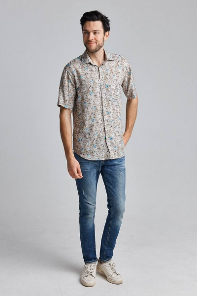 Рубашка Nadex 01-018222/513_182-188 бежевый - фото 2