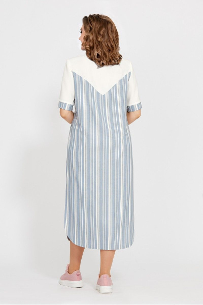 Платье Mubliz 226 голубой+серый - фото 2