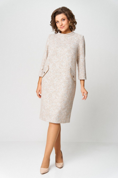Платье Koketka i K 1310 бежевый - фото 6