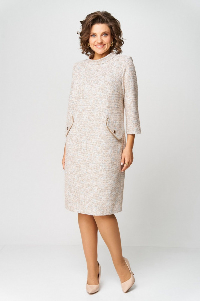 Платье Koketka i K 1310 бежевый - фото 5