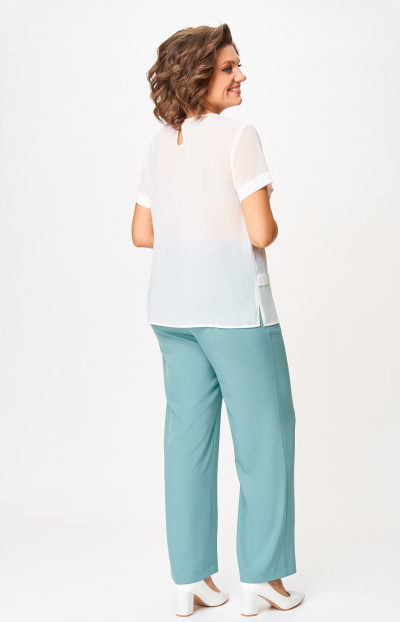 Блузка женская, прямого силуэта с коротким рукавом. Swallow 533.1 - фото 2