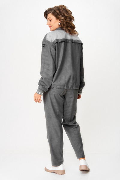 Брюки, жакет Aira Style 24231 темно-серый - фото 4