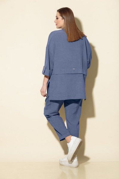 Брюки, рубашка, топ Le Collect 263 голубой_джинс - фото 2