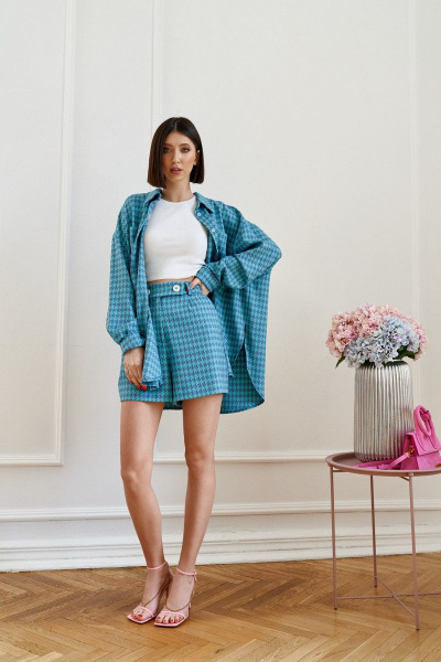 Легкие летние шорты из текстиля с ярким принтом ANNETE 3980 - фото 2