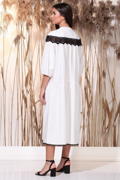 Платье Faufilure С1167 молочный - фото 9