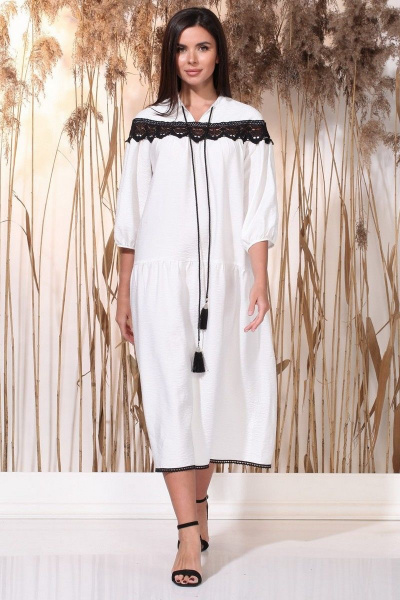 Платье Faufilure С1167 молочный - фото 6