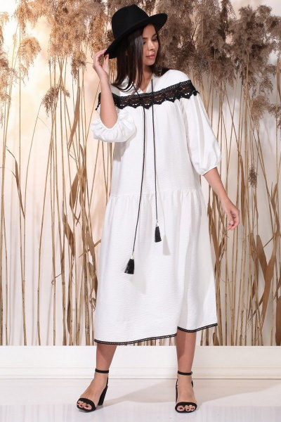 Платье Faufilure С1167 молочный - фото 4