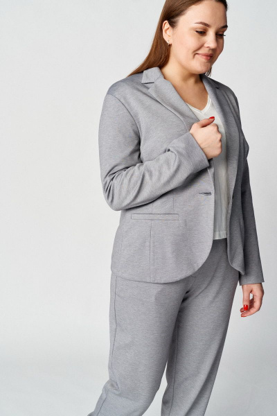 Брюки, жакет Almirastyle 111 серый - фото 5