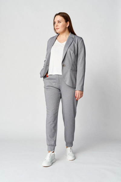 Брюки, жакет Almirastyle 111 серый - фото 6
