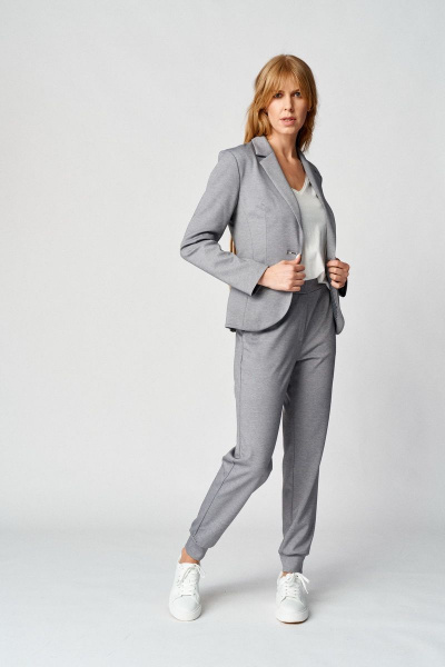 Брюки, жакет Almirastyle 111 серый - фото 1
