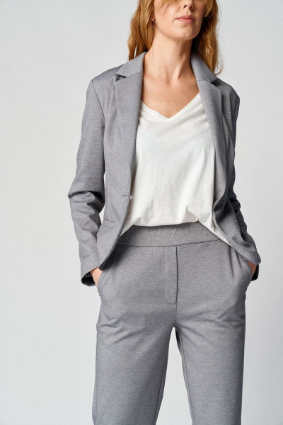 Брюки, жакет Almirastyle 111 серый - фото 3