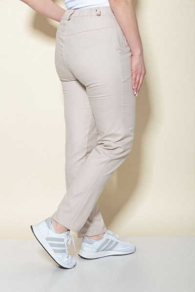 Брюки БАГРЯНИЦА 1896-1 бежевый - фото 3
