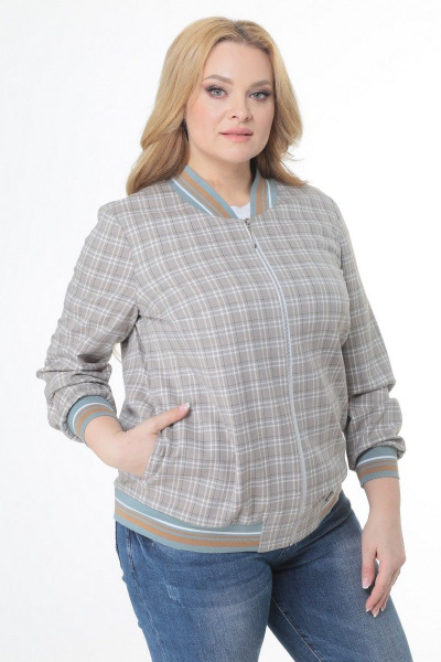 Жакет из текстиля с застежкой на молнию и карманами Кэтисбел 117 - фото 1