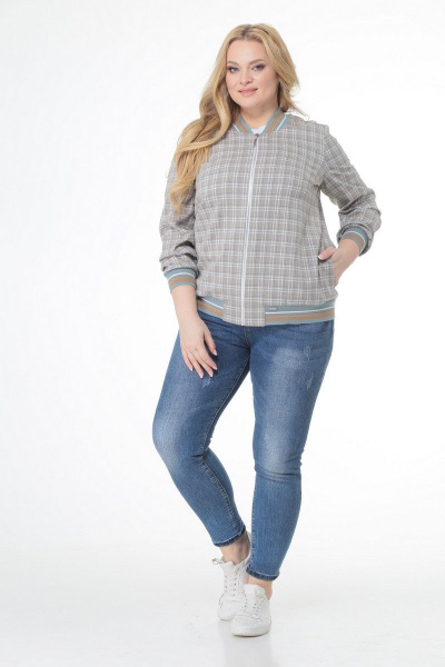 Жакет из текстиля с застежкой на молнию и карманами Кэтисбел 117 - фото 3