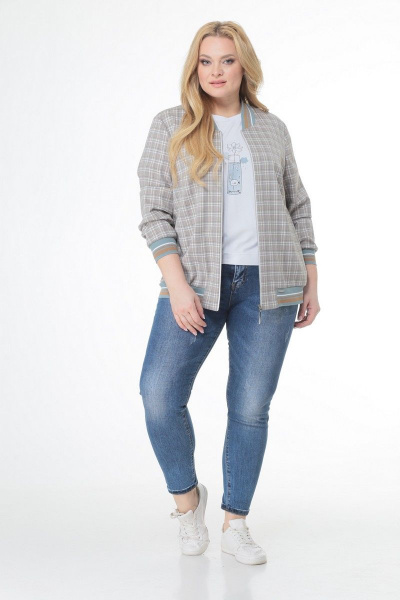 Жакет из текстиля с застежкой на молнию и карманами Кэтисбел 117 - фото 2