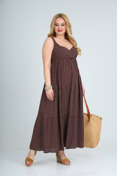 Сарафан Celentano 1929.2 шоколадный - фото 4