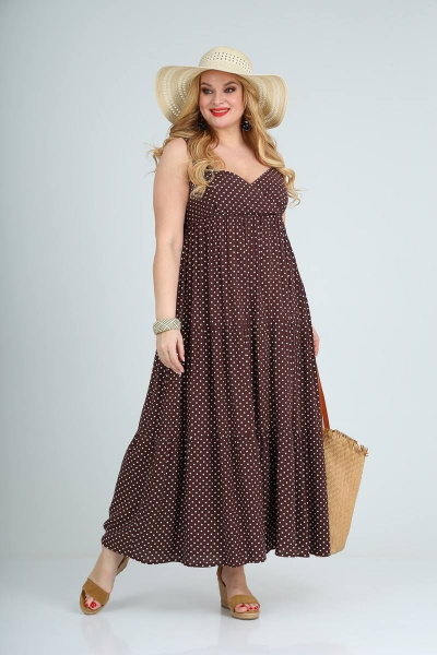 Сарафан Celentano 1929.2 шоколадный - фото 3