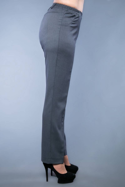 Деловые брюки с резинкой и застежкой-молнией Avila 0981 серый - фото 2