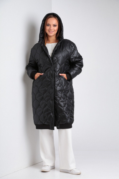 Пальто Диомант 1919 черный - фото 3