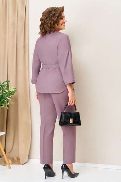 Блуза, брюки, жакет VOLNA 1399 слива - фото 5