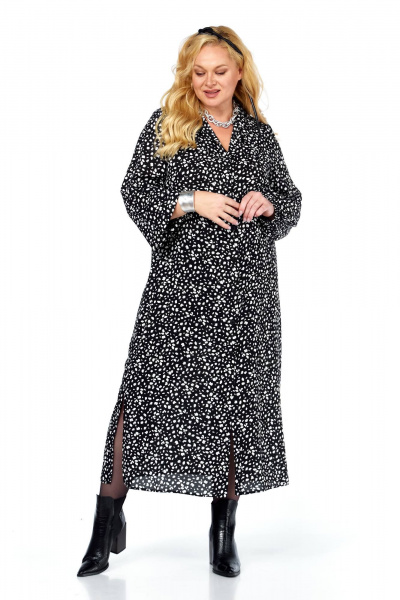 Платье Anastasia 1270.2 черно-белый - фото 6