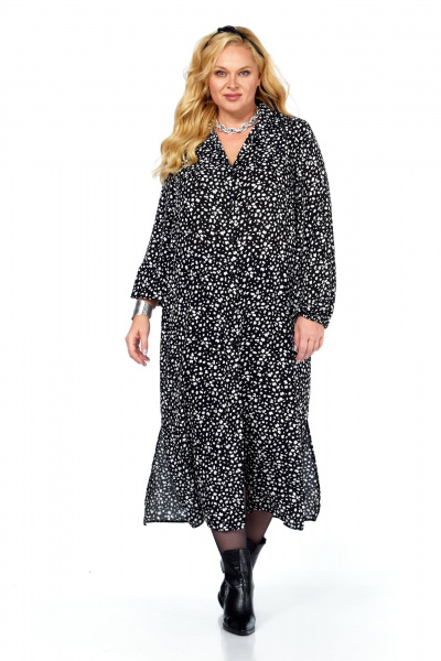 Платье Anastasia 1270.2 черно-белый - фото 4