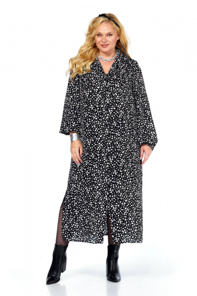 Платье Anastasia 1270.2 черно-белый - фото 3