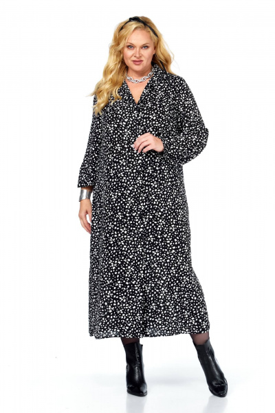 Платье Anastasia 1270.2 черно-белый - фото 1