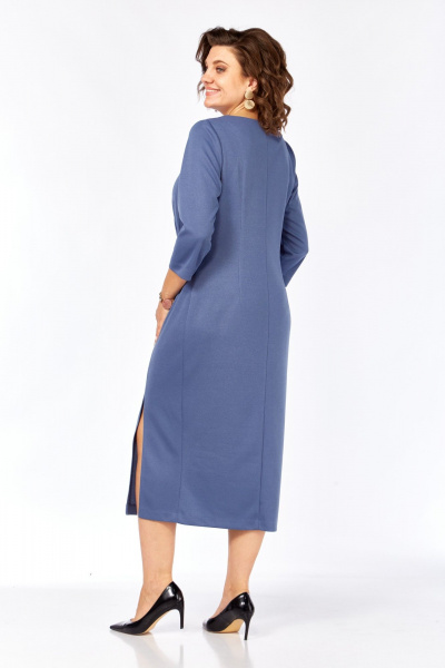 Платье Rishelie 1002 синий - фото 6