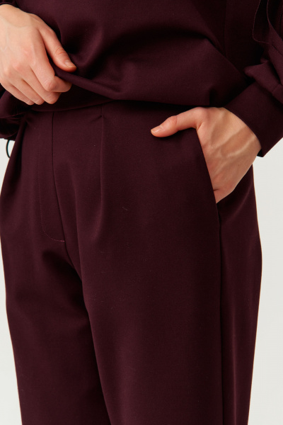 Брюки Панда 14263 бордовый - фото 3