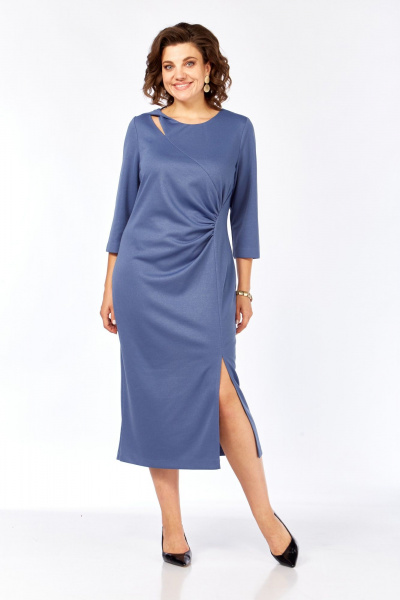 Платье Rishelie 1002 синий - фото 1